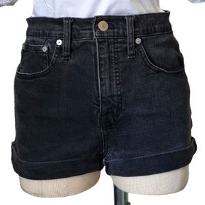 Madewell Black High-Waist Stretch Jeans Shorts - Size 26